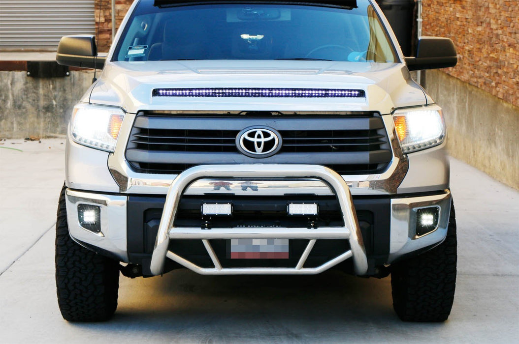 40W CREE LED Pods w/ Foglight Location Mounting Brackets For 14-up Toyota Tundra