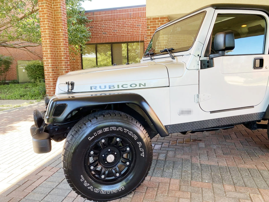 Smoked Lens Amber Triple-Row LED Strip Fender Flare Side Markers For Wrangler TJ