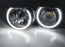 Switchback Dual-Color LED Angel Eye Halo Rings For BMW 3 5 7 Series Headlight