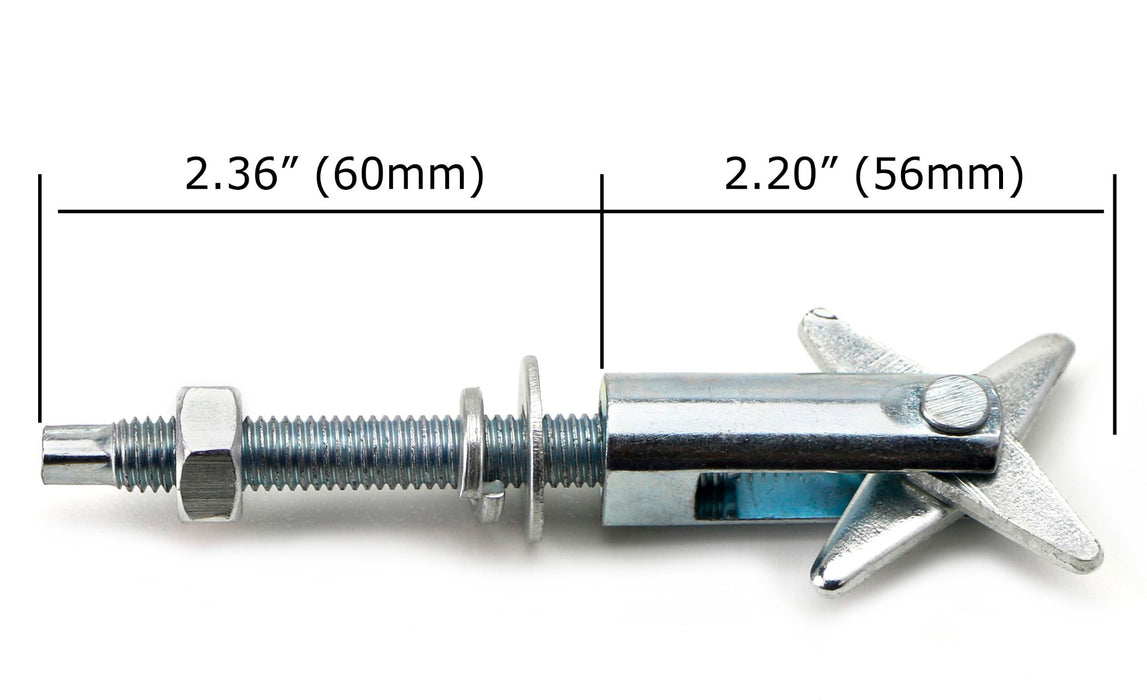 M8-115mm Scissors Toggle Anchor Bolts For Automotive LED Lightbar, Pod Install