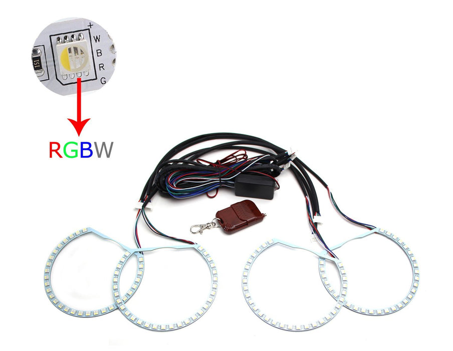 RGBW Multi-Color LED Angel Eyes Halo Rings For BMW E36 E46 E38 E39 3 5 7 Series