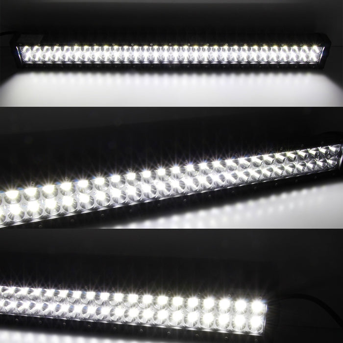 180W 30" LED Light Bar w/ Bumper Bracket, Wirings For 03-18 Dodge RAM 2500 3500