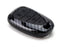 Carbon Fiber Pattern Smart KeyFob Shell w/Black Silicone Keypad Button For Chevy