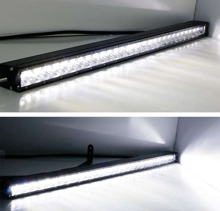 150W 30" LED Light Bar w/Bumper Bracket Wiring For 15+ GMC Canyon Chevy Colorado