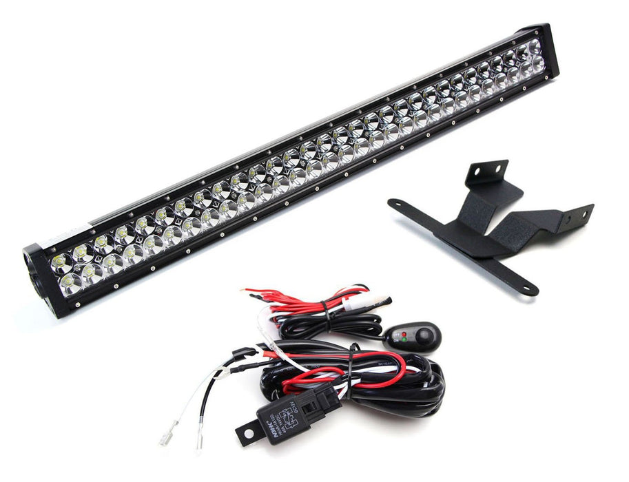 180W 30" LED Light Bar w/ Lower Bumper Bracket, Wirings For Toyota FJ Cruiser