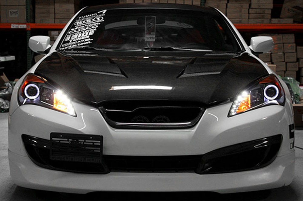 6000K Xenon White SMD LED Angel Eyes Halo Rings For 10-up Hyundai Genesis Coupe