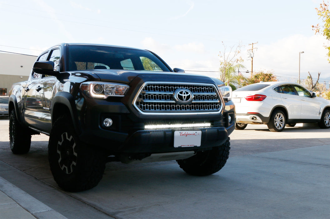 150W 30" LED Light Bar w/ Lower Bumper Brackets, Wirings For 16-23 Toyota Tacoma