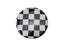 (4) Black/White Checker Pattern Style Wheel Center Cap Covers For MINI Coopers