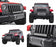 120W 20" LED Light Bar w/ Front Grille Bracket, Wirings For 07-17 Jeep Wrangler