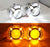 3.0" H1 Bi-Xenon Projector Lens w/ Porsche Style 4-LED DRL Shroud For Headlights