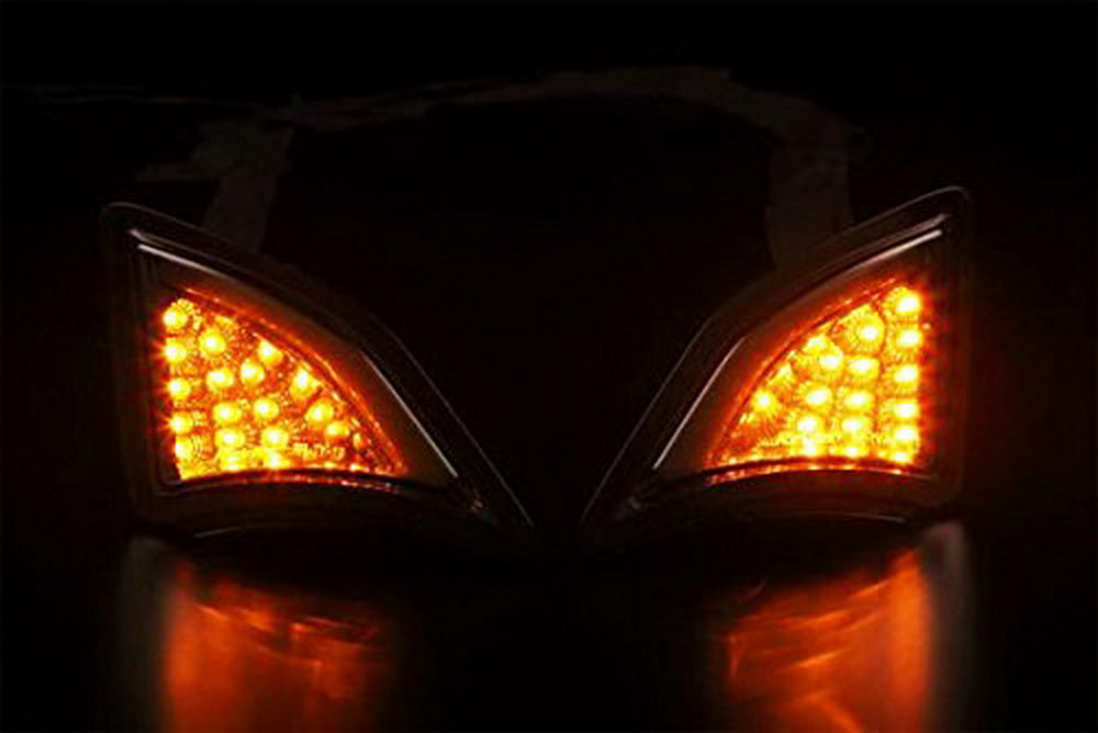 JDM Smoked Lens Full LED Front Turn Signal Lights + 3D LED Parking For Scion FRS