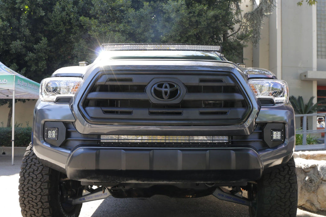 40W CREE LED Pods w/ Bracket, Fog Bezels Covers, Wirings For 16-23 Toyota Tacoma