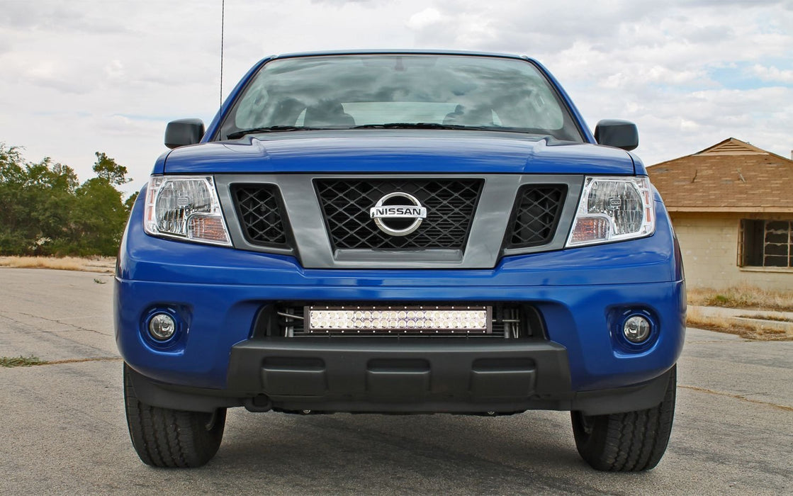 120W 20" LED Light Bar w/Lower Bumper Bracket, Wirings For 04-18 Nissan Frontier