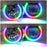 RGBW Color LED Angel Eyes Halo Rings For BMW E46 3Series, 07-14 Silverado Sierra