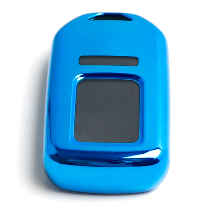 Chrome Blue TPU Key Fob Case For Honda Accord Civic Pilot CRV HRV Odyssey, etc