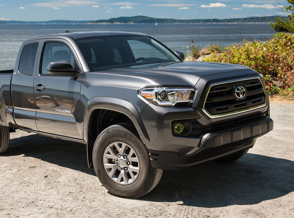 Complete Yellow Lens Fog Light Kit w/Bezel Covers Wiring For 16-up Toyota Tacoma