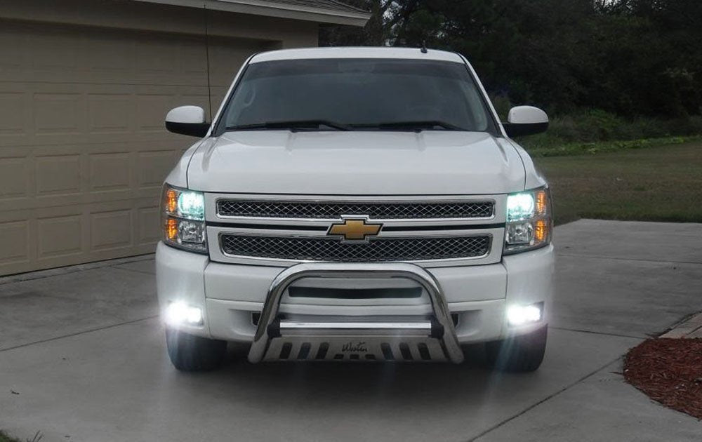 80W CREE LED Pods w/ Foglight Location Bracket/Wirings For 07-14 Chevy Silverado