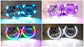 RGBW Color LED Angel Eyes Halo Rings For BMW E46 3Series, 07-14 Silverado Sierra