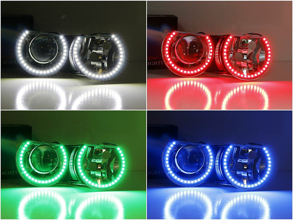 RGBW Multi-Color LED Angel Eyes Halo Rings For BMW E36 E46 E38 E39 3 5 7 Series