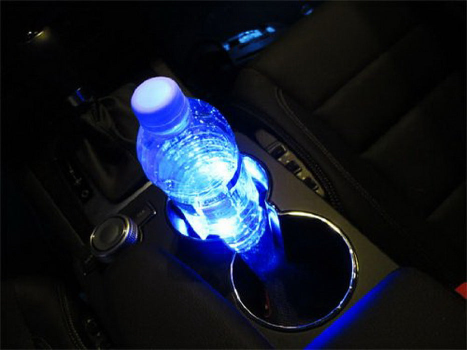 3-SMD Blue LED Strip Lights For Cup Holder Gauge Cluster Glove Box Foot Area