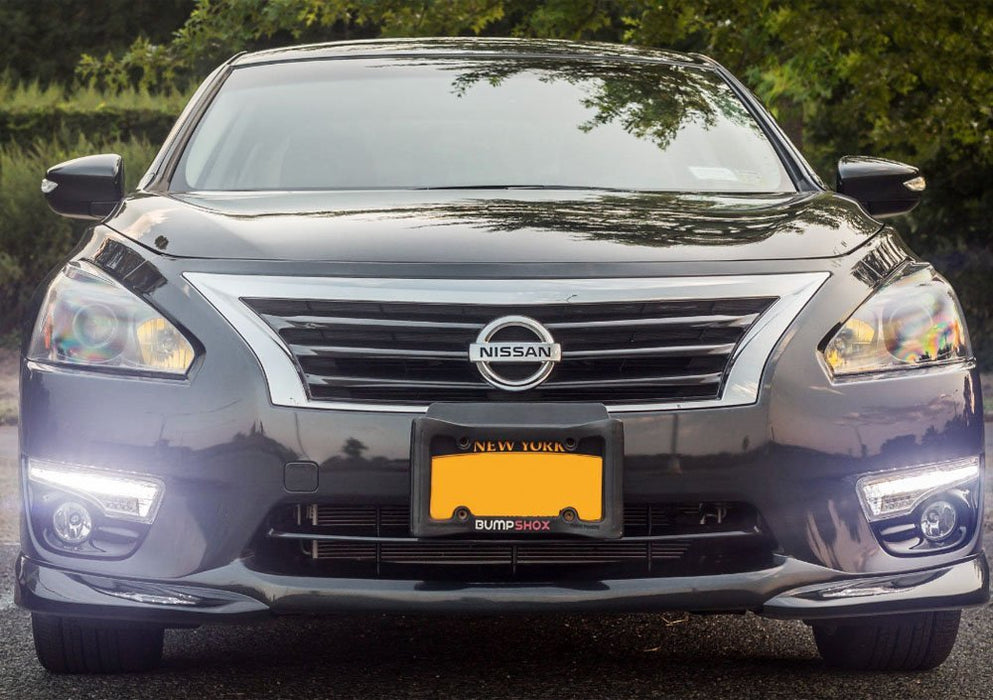 Switchback LED Daytime Running Lights w/ Clear Fog Lamps Kit For Nissan Altima