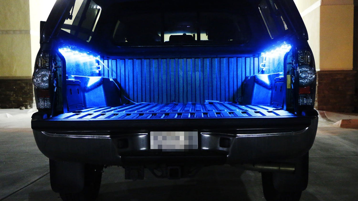 8pcs RGB Multi-Color Truck Bed Cargo Area LED Lighting Kit w/ Wireless Remote