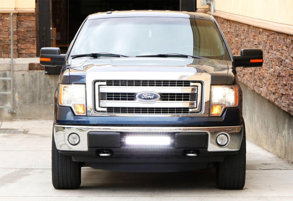 96W LED Light Bar w/ Lower Bumper Mounting Bracket, Wirings For 09-14 Ford F-150