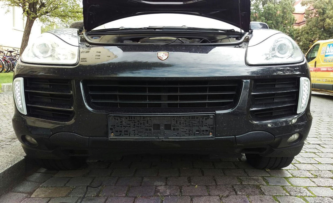 Clear Switchback LED Daytime Running Light/Turn Signal For 07-10 Porsche Cayenne