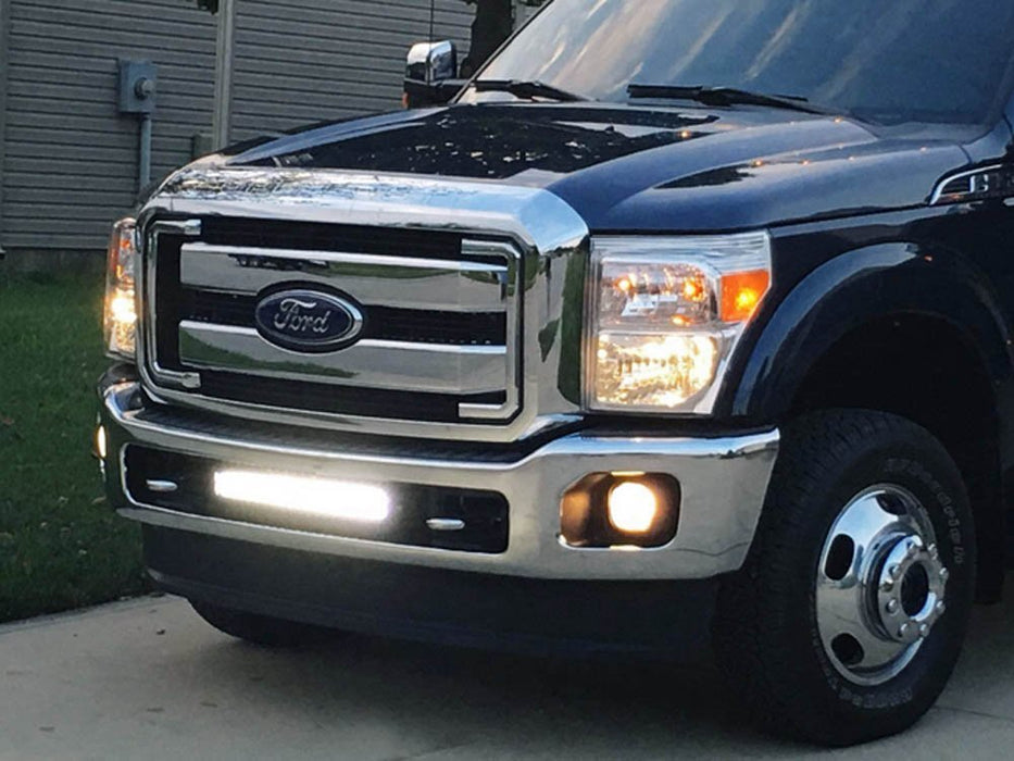 Strobe Function Lower Grill LED Ligth Bar w/ Bracket Wire For 11-16 Ford F250...