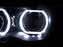 3.0" H1 Bi-Xenon Projector Lens DTM Square LED Halo Ring Shrouds For Headlights