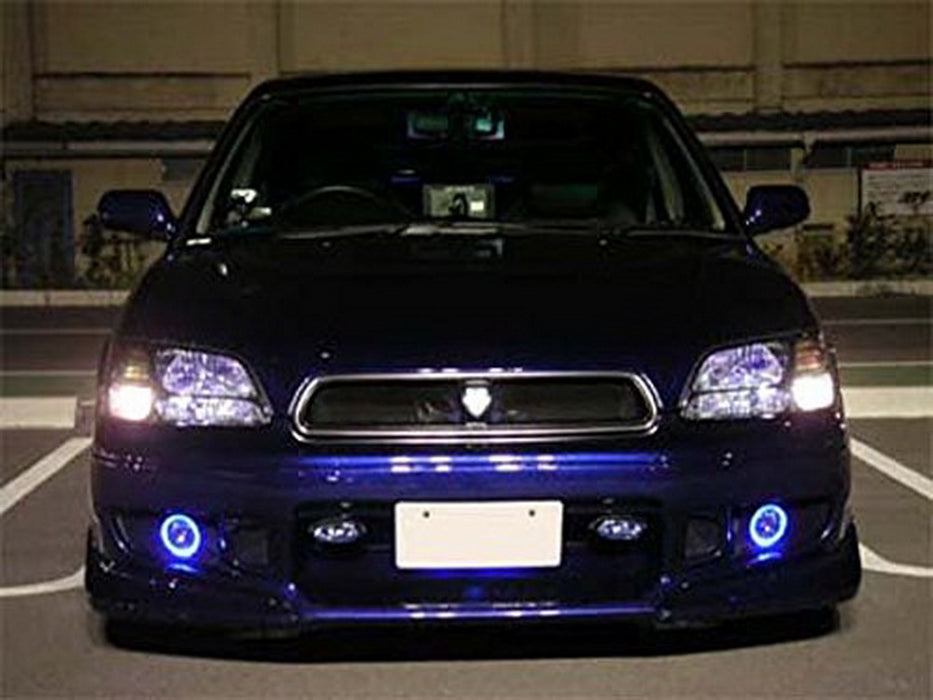 Blue 40-SMD LED Angel Eyes Halo Rings w/ Shroud For Fog Lights Retrofit DIY