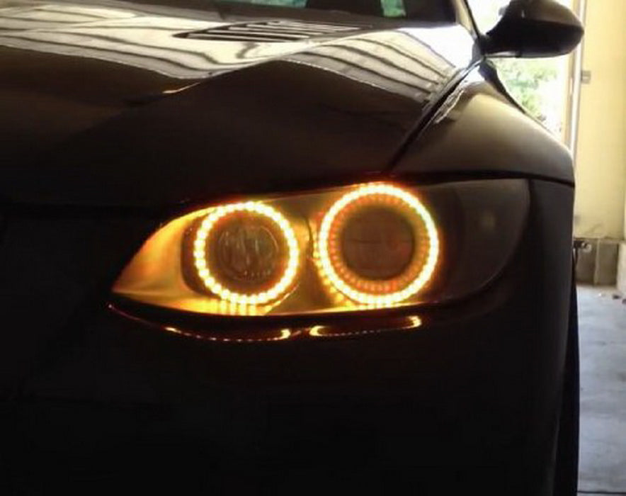 Xenon Headlight RGB Multi-Color LED Angel Eyes For BMW E92 E93 3 Series M3 Coupe