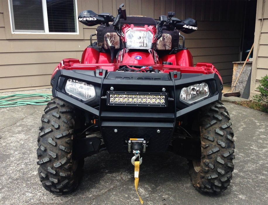 72W 14" LED Light Bar w/Handlebar Mounting Bracket, Wiring For ATV UTV Dirt Bike