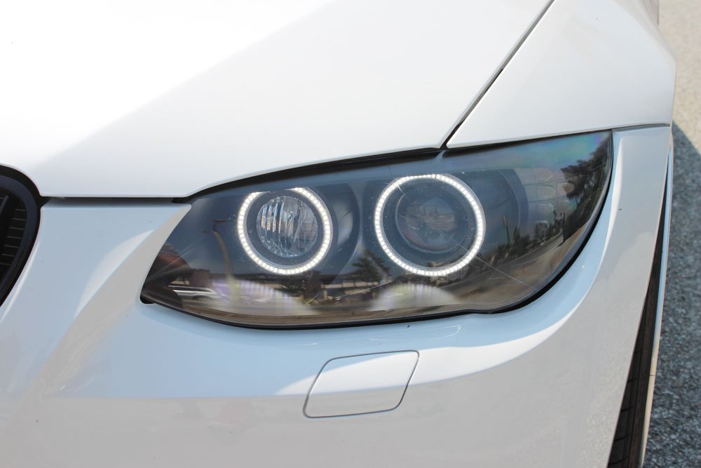 LED Angel Eyes Halo Rings Kit For 07-11 BMW E92 E93 3-Series M3 Coupe Headlights