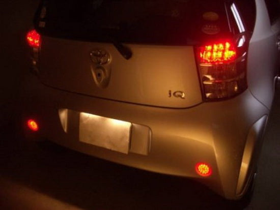 Red Lens 21-SMD LED Bumper Reflectors For Scion xB iQ Toyota Sienna Corolla