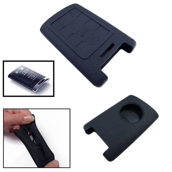 Remote Smart Key Soft Silicone Fob Case Holder Cover For Cadillac CTS Escalade