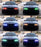 Headlight RGB 7-Color LED Angel Eye Halo Rings Kit For BMW E39 E46 3 5 7 Series