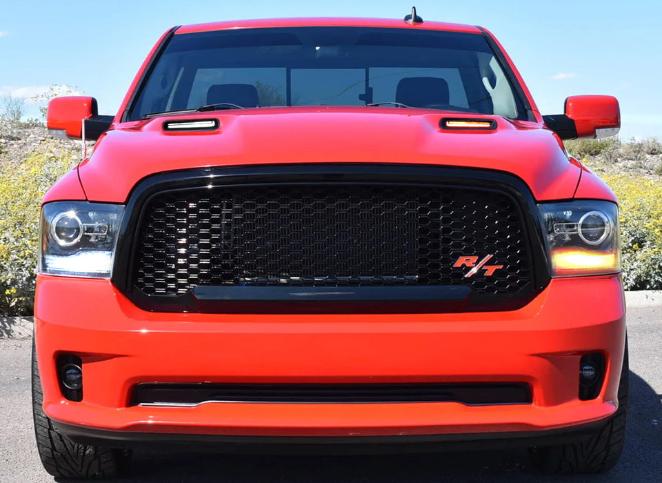 Performance Hood Scoop Replace Switchback/Sequential LED DRL For RAM 1500 Sport