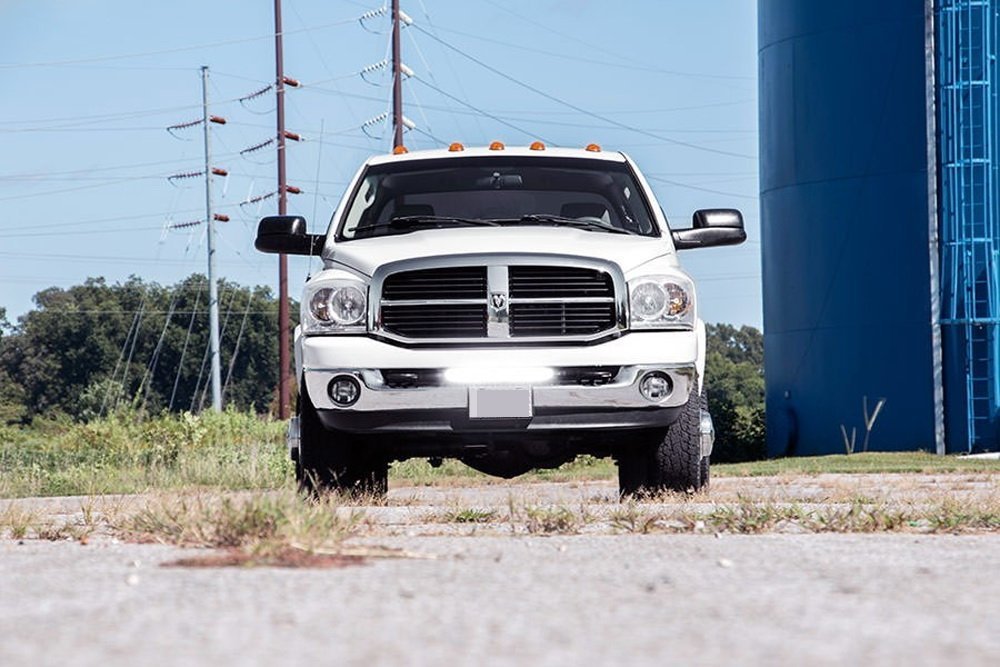 100W 20" LED Light Bar w/ Bumper Bracket, Wirings For 03-18 Dodge RAM 2500 3500