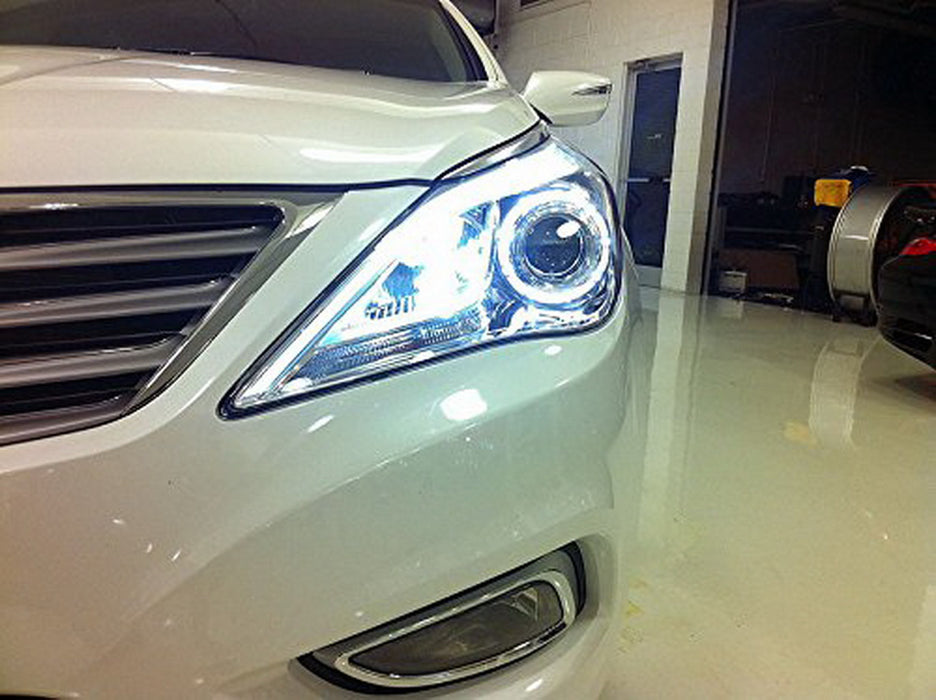 White High Power 80W-Max CREE H7 LED Bulbs For Hyundai On High Beam DRL Lights