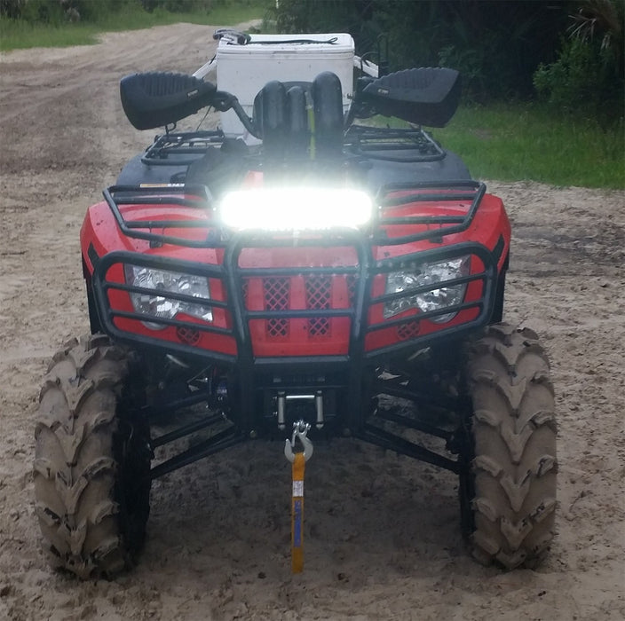 72W 14" LED Light Bar w/Handlebar Mounting Bracket, Wiring For ATV UTV Dirt Bike