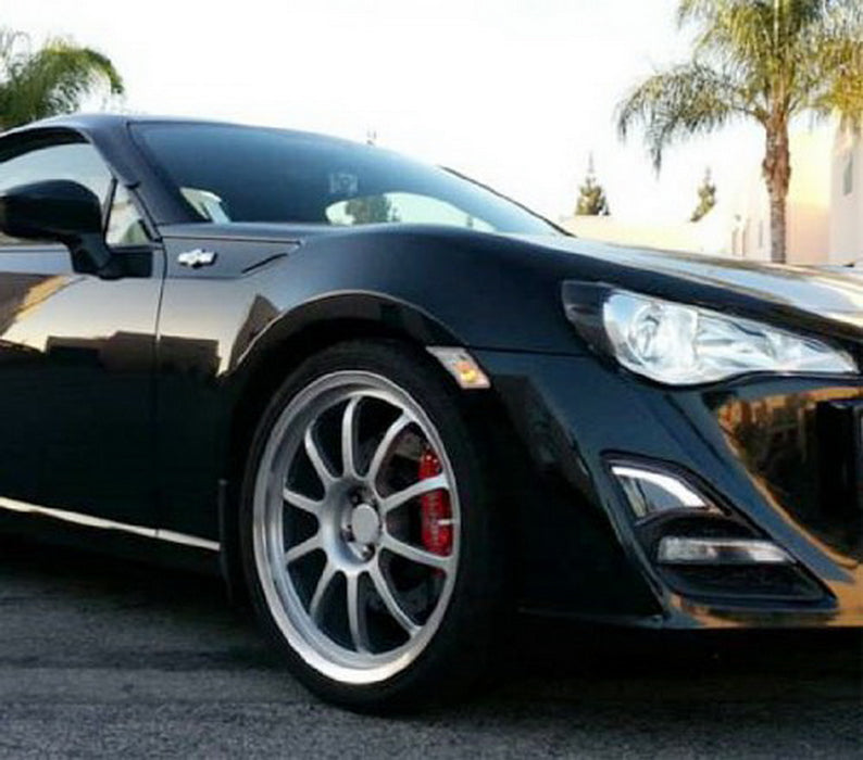 JDM Smoked Lens Full LED Front Turn Signal Lights + 3D LED Parking For Scion FRS