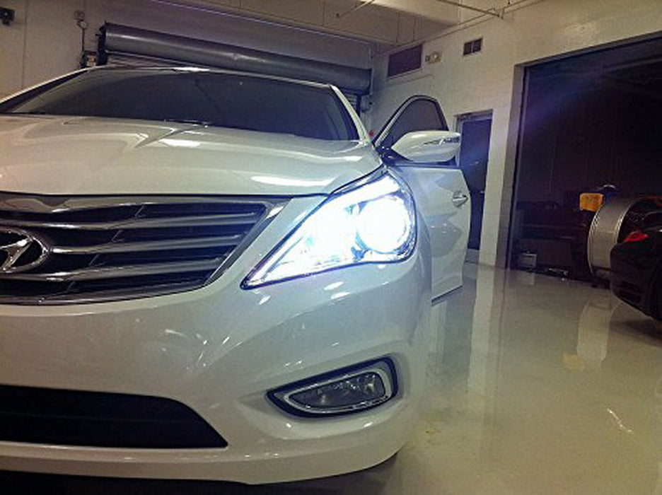 White High Power 80W-Max CREE H7 LED Bulbs For Hyundai On High Beam DRL Lights