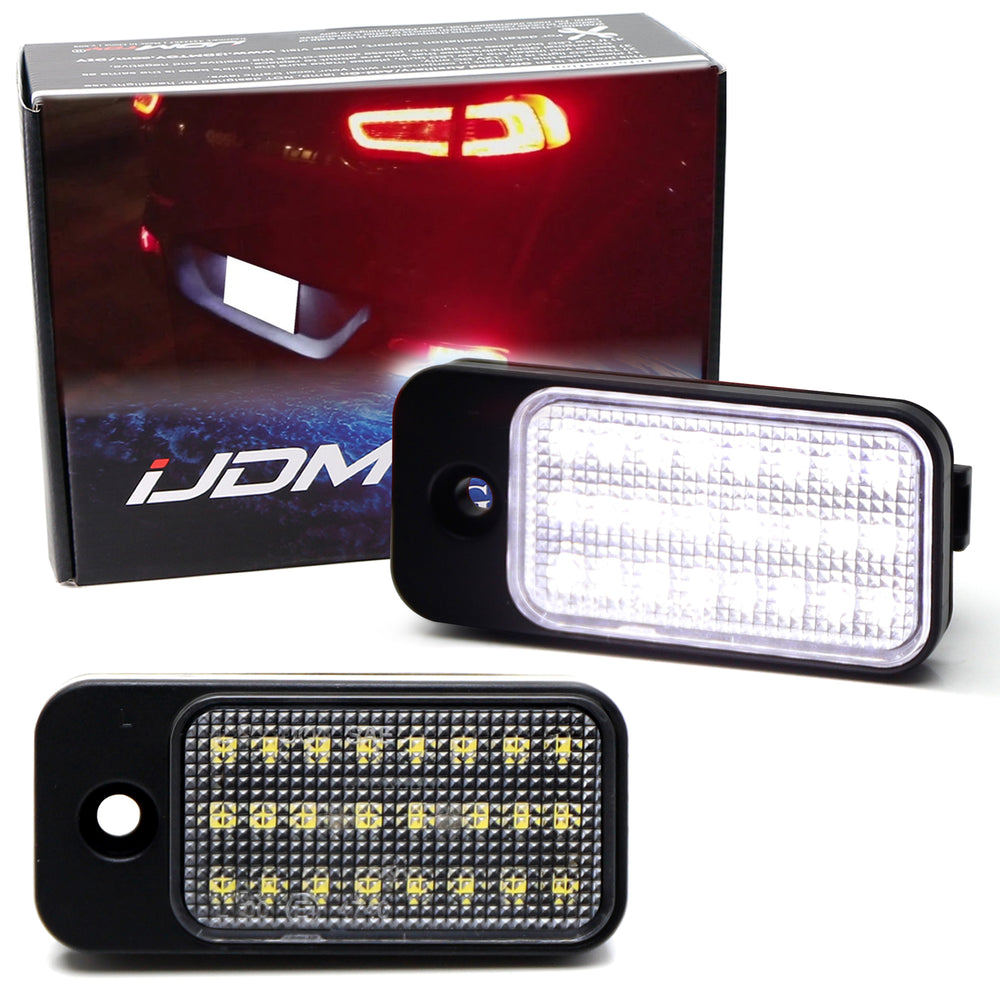 White 3W Full 18-SMD CAN-bus LED License Plate Light Kit For Jeep 2019+ Cherokee