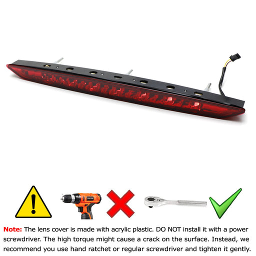 Red Lens LED Trunk Lid Third Brake Light Bar For 2003-08 BMW E85 Z4 Convertible