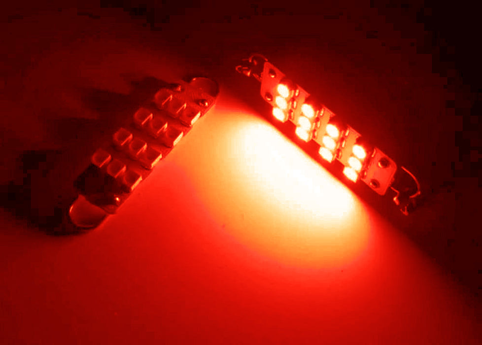 Red 12-SMD LED Bulbs For Dodge RAM Durango Dakota Jeep Wrangler Underhood Lamp