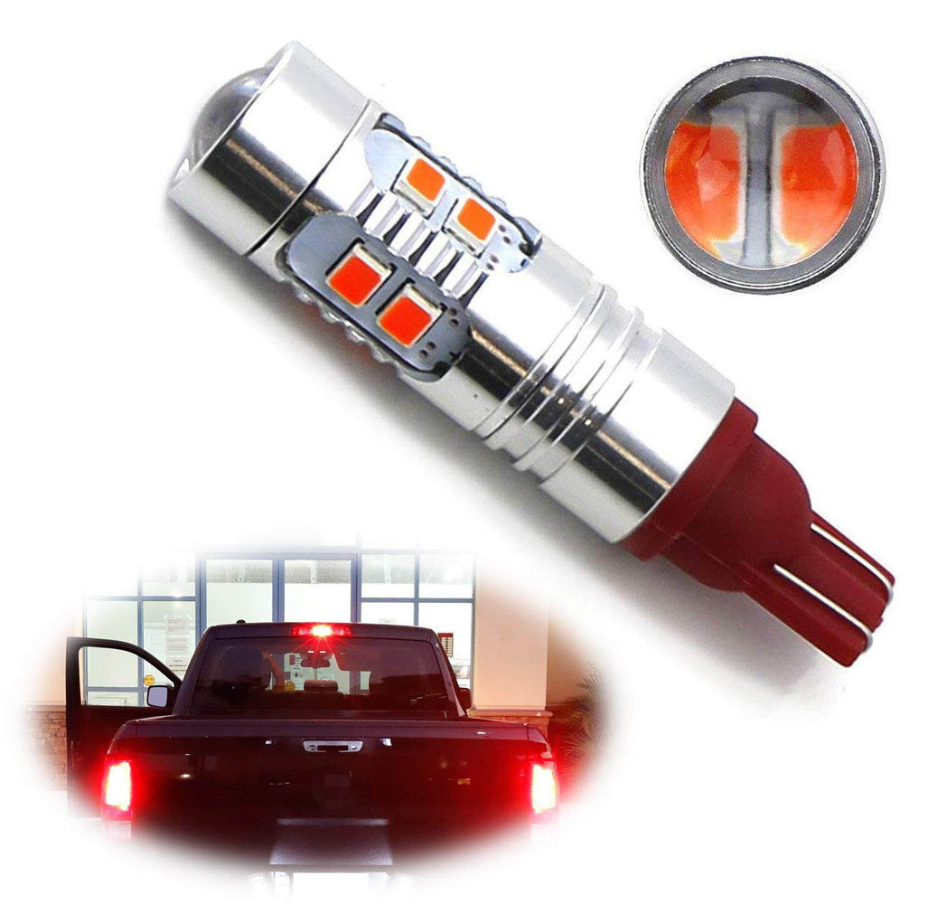 (1) Strobe/Flashing Red 921 912 LED Bulb For Truck High Mount 3rd Brake Light