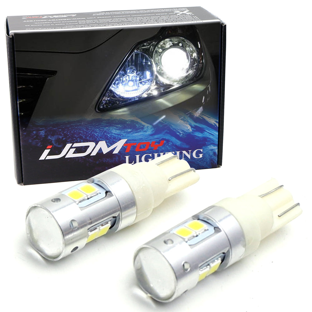 White 2W CREE High Power 168 2825 T10 LED Bulbs For Car License Plate Lights