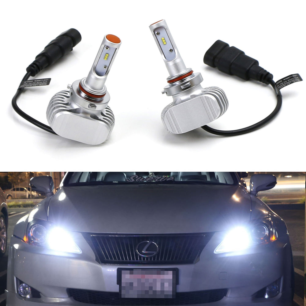 LED Headlight Grade 9005 High Beam Daytime Light Kit For Lexus IS GS ES LS RX LX