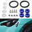 Blue JDM Quick Release Fasteners For Car Bumpers Trunk Fender Hatch Lids Kit